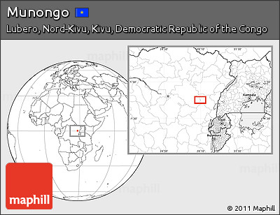 Blank Location Map of Munongo
