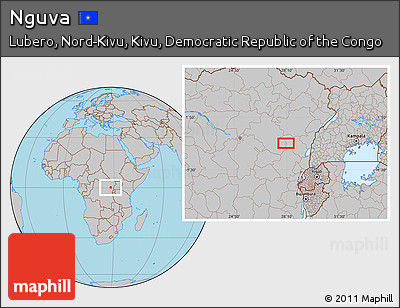 Gray Location Map of Nguva