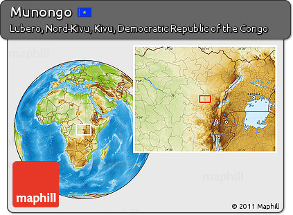 Physical Location Map of Munongo