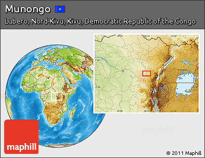 Physical Location Map of Munongo