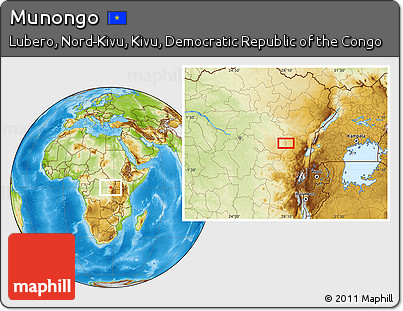 Physical Location Map of Munongo