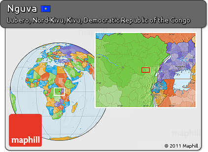 Political Location Map of Nguva