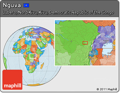 Political Location Map of Nguva
