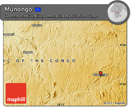 Physical Map of Munongo
