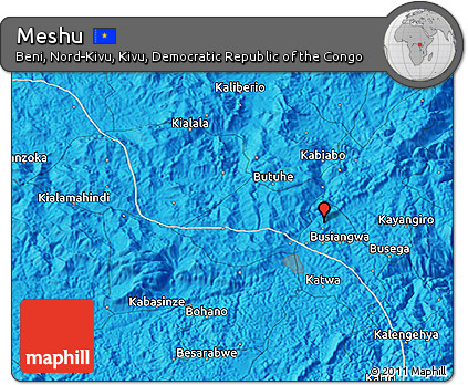 Political 3D Map of Meshu