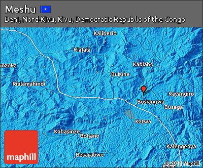 Political 3D Map of Meshu