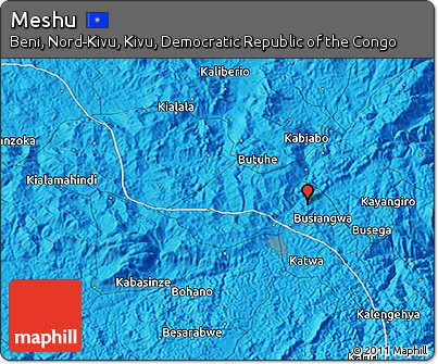 Political 3D Map of Meshu