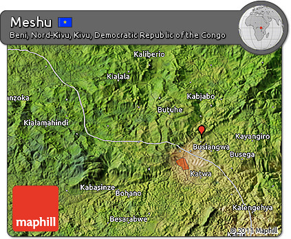 Satellite 3D Map of Meshu