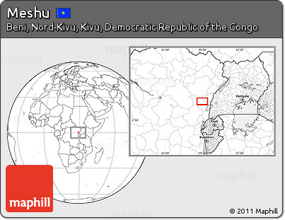 Blank Location Map of Meshu