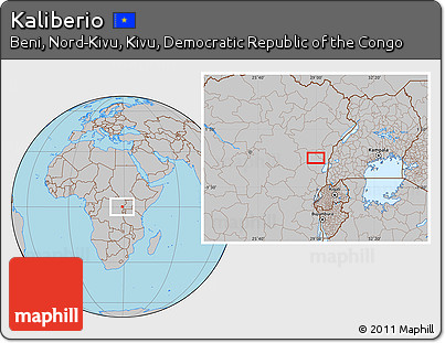 Gray Location Map of Kaliberio