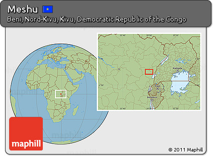 Savanna Style Location Map of Meshu