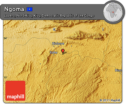 Physical Map of Ngoma