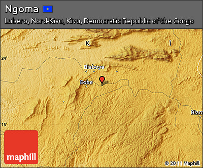 Physical Map of Ngoma