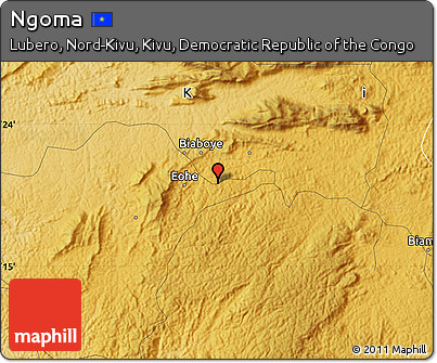 Physical Map of Ngoma