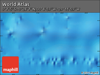 Physical Map of the Area around 0° 10' 31" N, 29° 40' 29" W