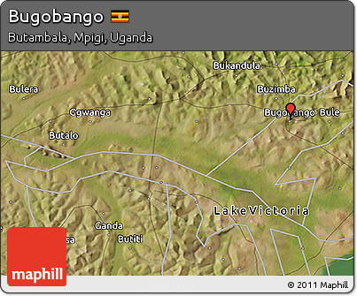Satellite 3D Map of Bugobango