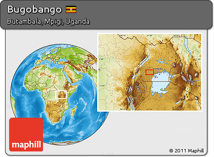 Physical Location Map of Bugobango