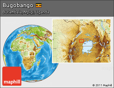 Physical Location Map of Bugobango