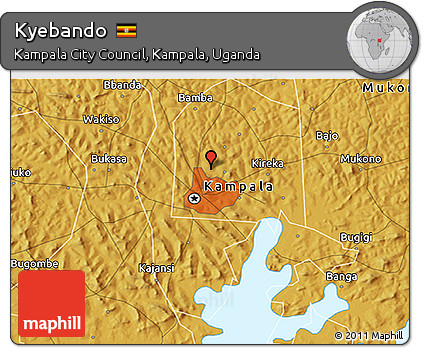 Physical 3D Map of Kyebando