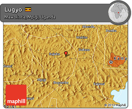 Physical 3D Map of Lugyo