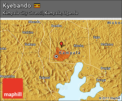 Physical 3D Map of Kyebando