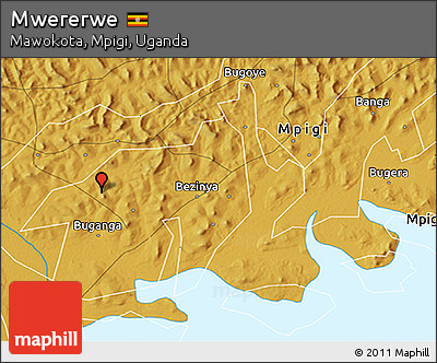 Physical 3D Map of Mwererwe
