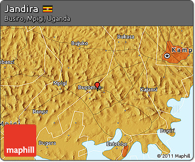 Physical 3D Map of Jandira