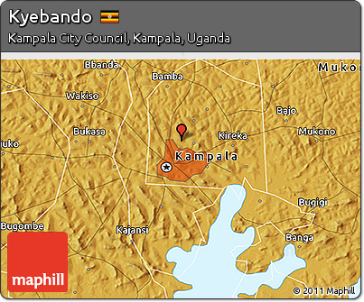 Physical 3D Map of Kyebando