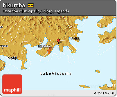 Physical 3D Map of Nkumba
