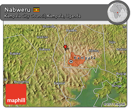 Satellite 3D Map of Nabweru