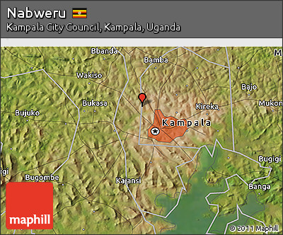 Satellite 3D Map of Nabweru