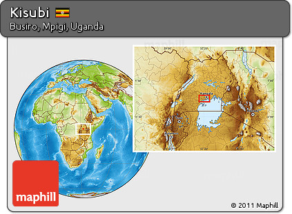 Physical Location Map of Kisubi
