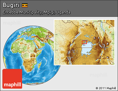 Physical Location Map of Bugiri
