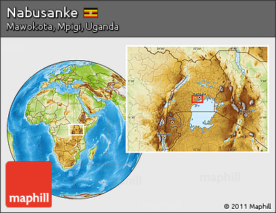 Physical Location Map of Nabusanke