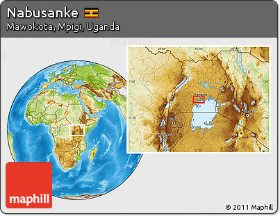Physical Location Map of Nabusanke