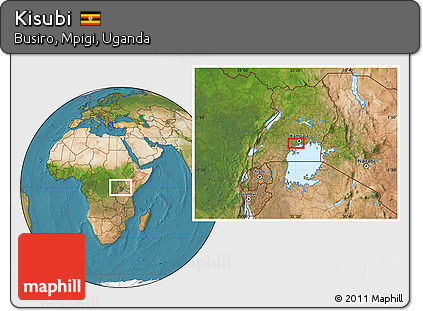 Satellite Location Map of Kisubi