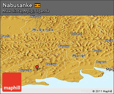 Physical Panoramic Map of Nabusanke