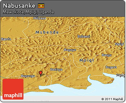 Physical Panoramic Map of Nabusanke