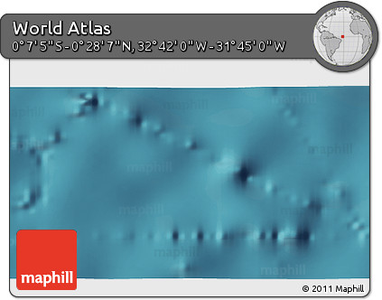 Satellite 3D Map of the Area around 0° 10' 31" N, 32° 13' 30" W
