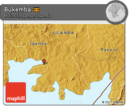 Physical 3D Map of Bukemba