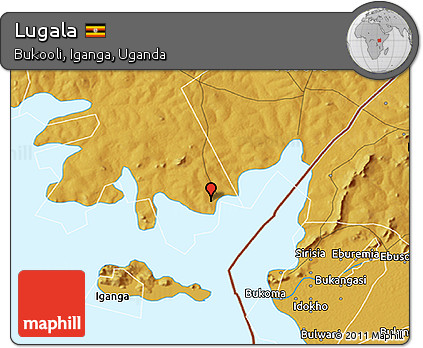 Physical 3D Map of Lugala