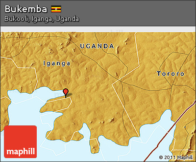 Physical 3D Map of Bukemba