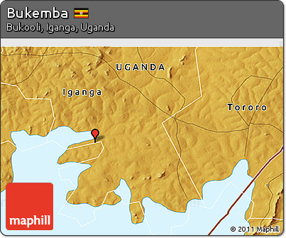 Physical 3D Map of Bukemba