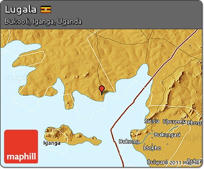 Physical 3D Map of Lugala