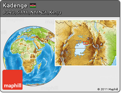 Physical Location Map of Kadenge