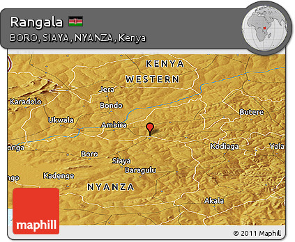 Physical Panoramic Map of Rangala