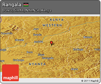 Physical Panoramic Map of Rangala