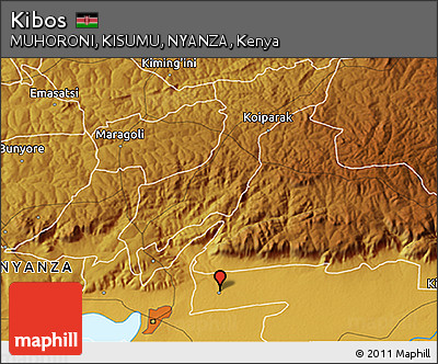 Physical 3D Map of Kibos
