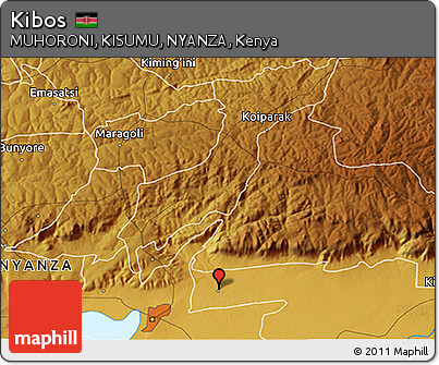 Physical 3D Map of Kibos
