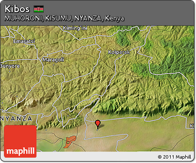 Satellite 3D Map of Kibos